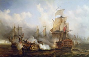 O Redoutable em Trafalgar, 21 de outubro de 1805